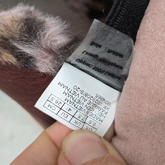 Toms Women Ankle Leo Paxton faux fur Leather Boots sneakers shoes sz 9 - Picture 13 of 13